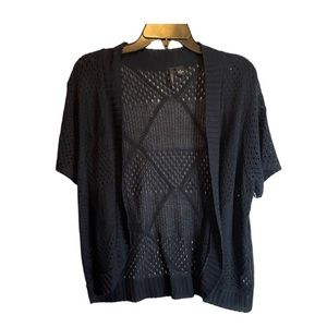 New Directions XL cardigan Dark Navy short sleeve NWT